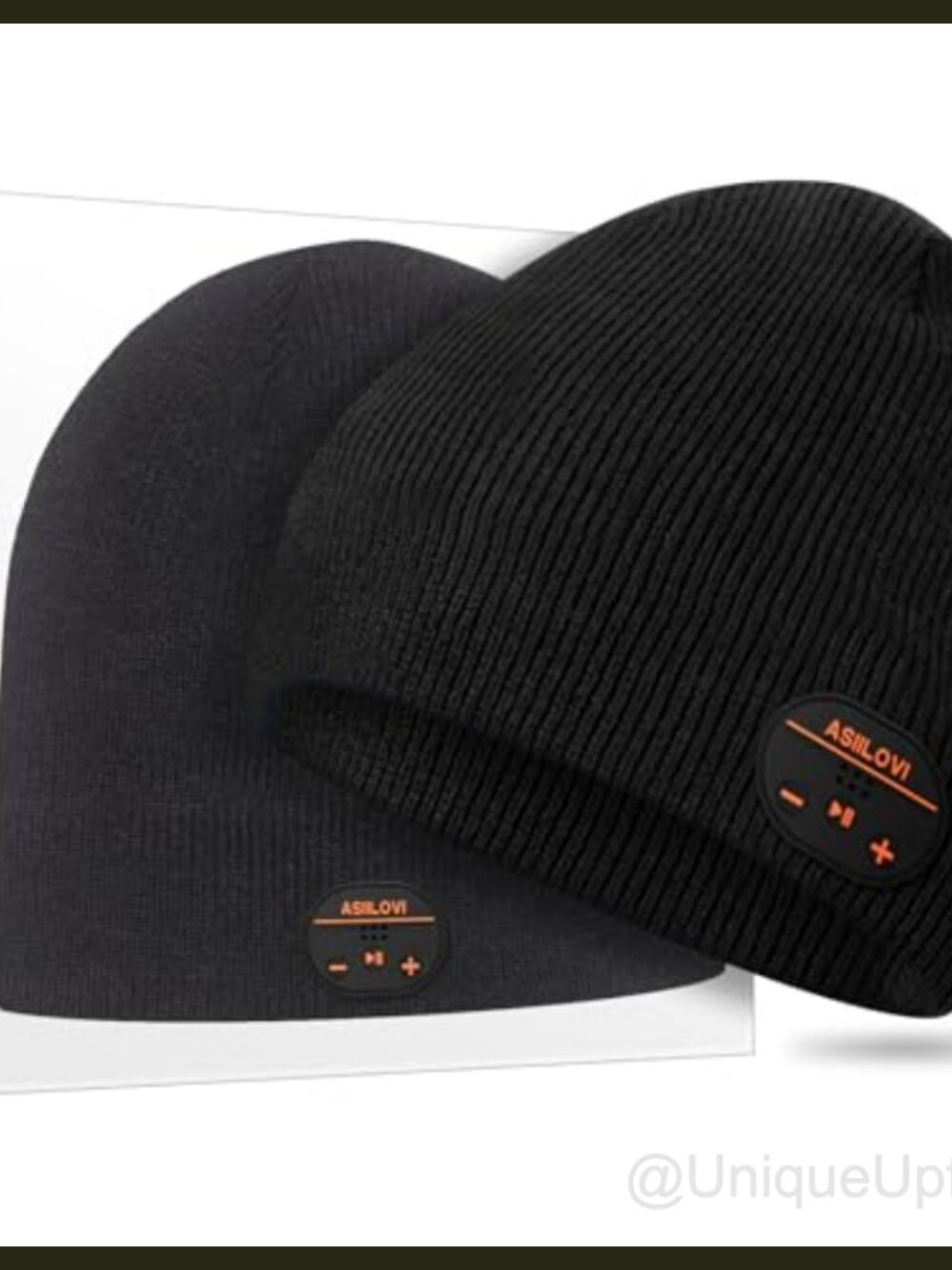 Bluetooth Beanie Double-Layer Wool Lined Wireless Hat Unisex Tech Gift